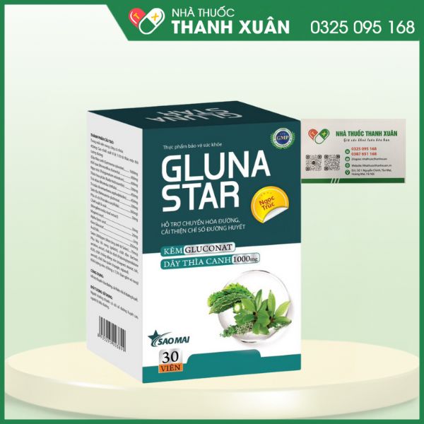 Gluna Star - Hỗ trợ chuyển hóa đường, cải thiện chỉ số đường huyết